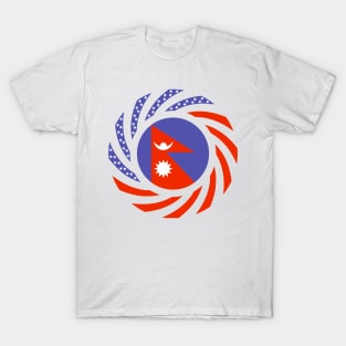 Nepalese American Multinational Patriot Flag T-Shirt